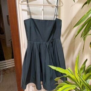 RED Valentino Dark Green Strapless Dress